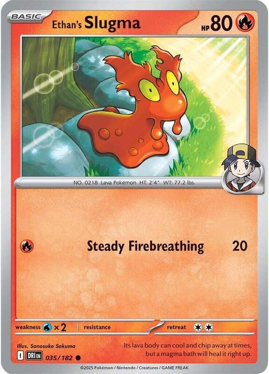 Ethan's Slugma - Normal 035/182 Destined Rivals | Common Pokemon Card