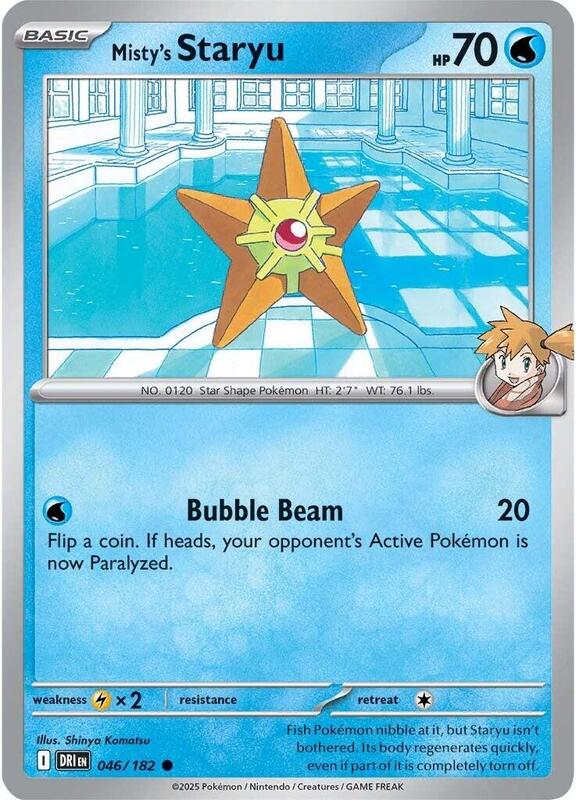 Misty's Staryu - Reverse Holofoil 046/180 Destined Rivals | Common Pokemon Card