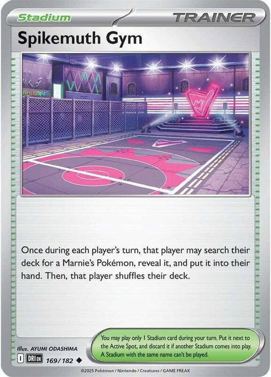 Spikemuth Gym - Reverse Holofoil 169/182 Destined Rivals | Uncommon Trainer Card