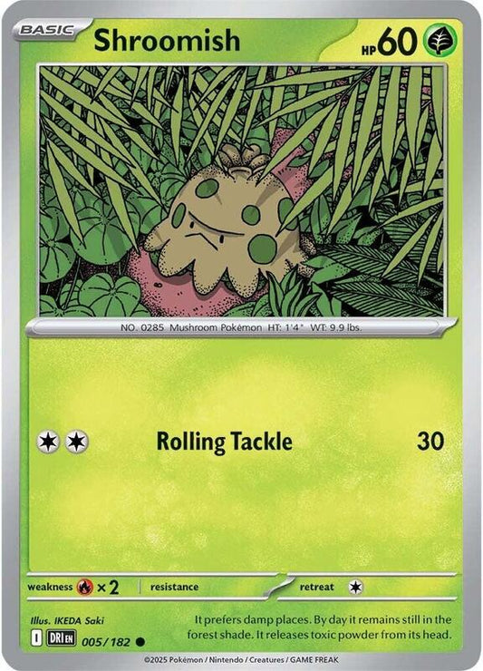 Shroomish - Normal 005/182 Destined Rivals | Common Pokemon Card
