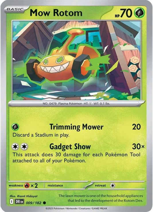 Mow Rotom - Reverse Holofoil 009/182 Destined Rivals | Common Pokemon Card