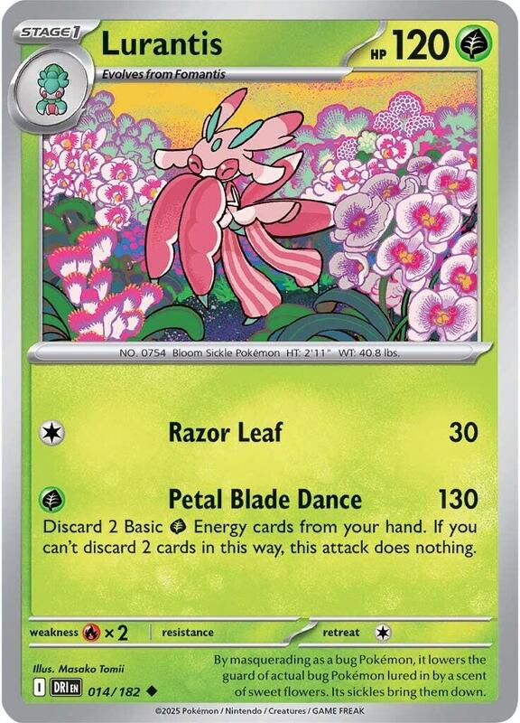 Lurantis - Reverse Holofoil 014/182 Destined Rivals | Uncommon Pokemon Card