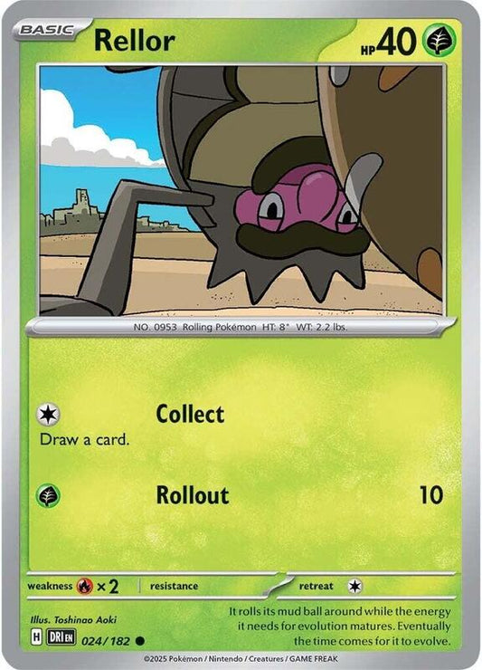 Rellor - Reverse Holofoil 024/182 Destined Rivals | Common Pokemon Card