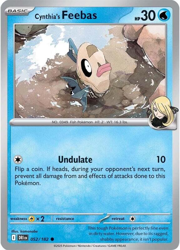 Cynthia's Feebas - Normal 052/182 Destined Rivals | Common Pokemon Card
