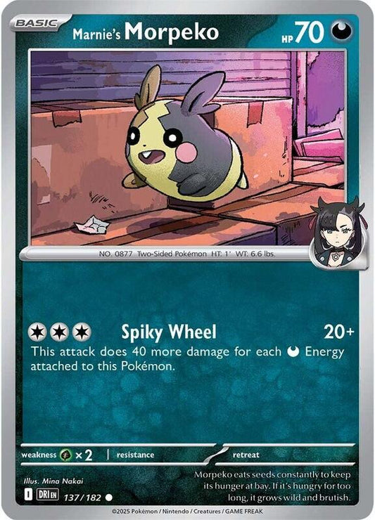 Marnie's Morpeko - Normal 137/182 Destined Rivals | Common Pokemon Card