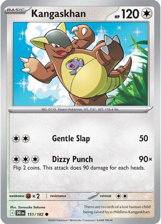 Kangaskhan - 151/182 - Normal 151/182 Destined Rivals | Common Pokemon Card