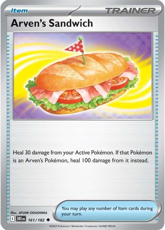 Arven's Sandwich - Normal 161/182 Destined Rivals | Uncommon Trainer Card