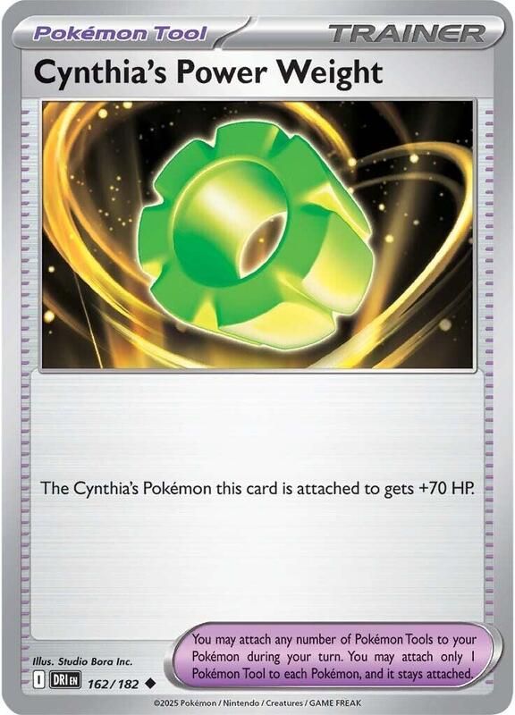 Cynthia's Power Weight - Normal 162/182 Destined Rivals | Uncommon Trainer Card