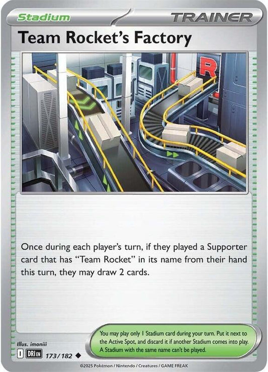 Team Rocket's Factory - Normal 173/182 Destined Rivals | Uncommon Trainer Card