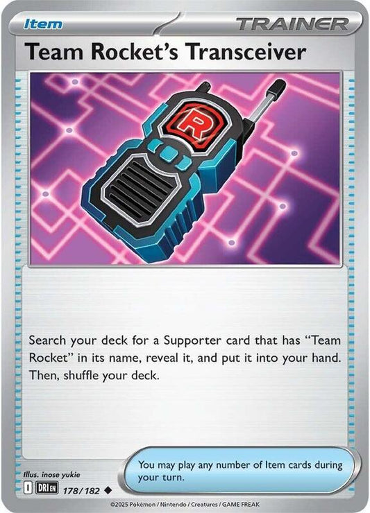 Team Rocket's Transceiver - Normal 178/182 Destined Rivals | Uncommon Trainer Card