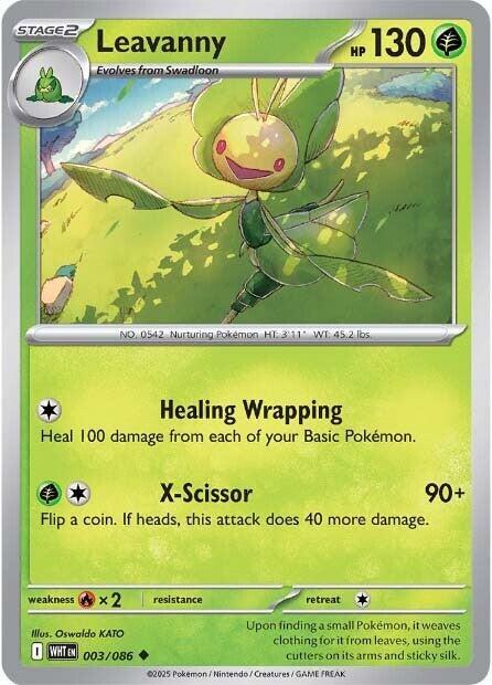 Leavanny - Normal 003/086 White Flare | Uncommon Pokemon Card