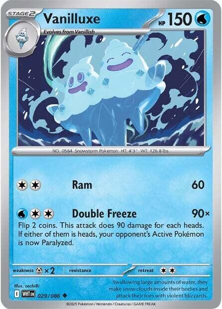 Vanilluxe - Normal 029/086 White Flare | Uncommon Pokemon Card