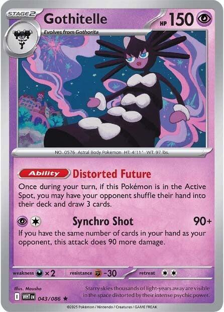 Gothitelle - Holofoil 043/086 White Flare | Rare Pokemon Card