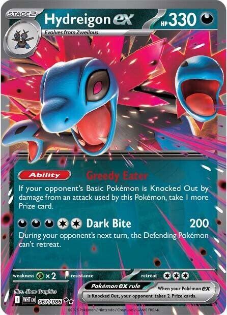Hydreigon ex - Holofoil 067/086 White Flare | Double Rare Pokemon Card