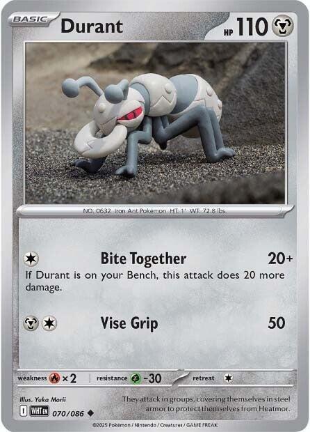 Durant - Normal 070/086 White Flare | Uncommon Pokemon Card