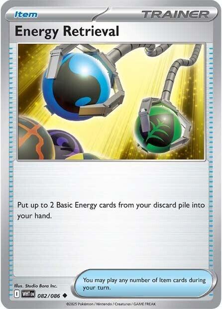 Energy Retrieval - Normal 082/086 White Flare | Uncommon Trainer Card