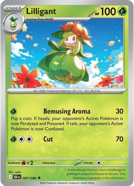 Lilligant - Reverse Holofoil 007/086 Black Bolt | Uncommon Pokemon Card