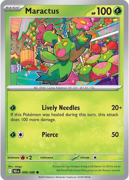Maractus - Normal 008/086 Black Bolt | Common Pokemon Card