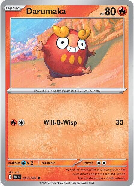 Darumaka - Normal 013/086 Black Bolt | Common Pokemon Card