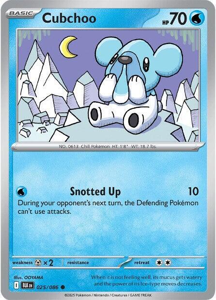Cubchoo - Reverse Holofoil 025/086 Black Bolt | Common Pokemon Card