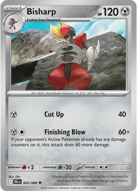 Bisharp - Normal 065/086 Black Bolt | Uncommon Pokemon Card