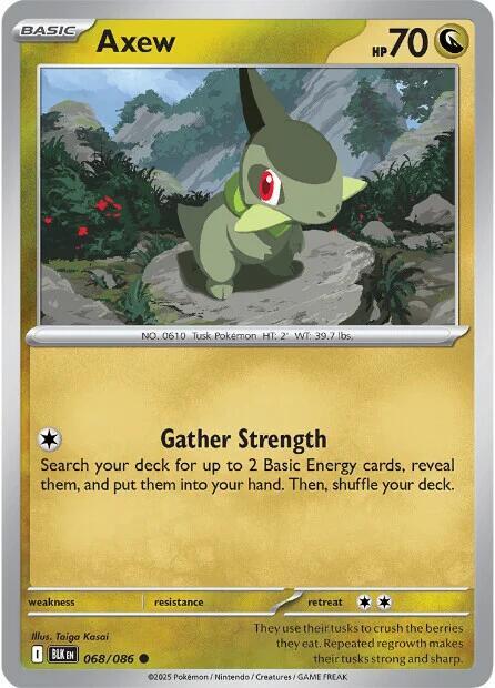 Axew - Normal 068/086 Black Bolt | Common Pokemon Card