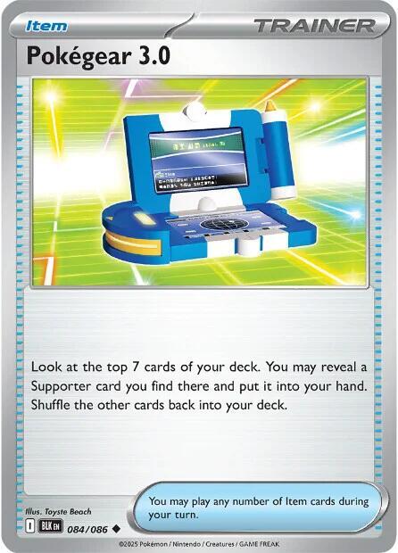 Pokegear 3.0 - Normal 084/086 Black Bolt | Uncommon Trainer Card
