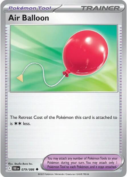 Air Balloon - Reverse Holofoil 079/086 Black Bolt | Uncommon Trainer Card