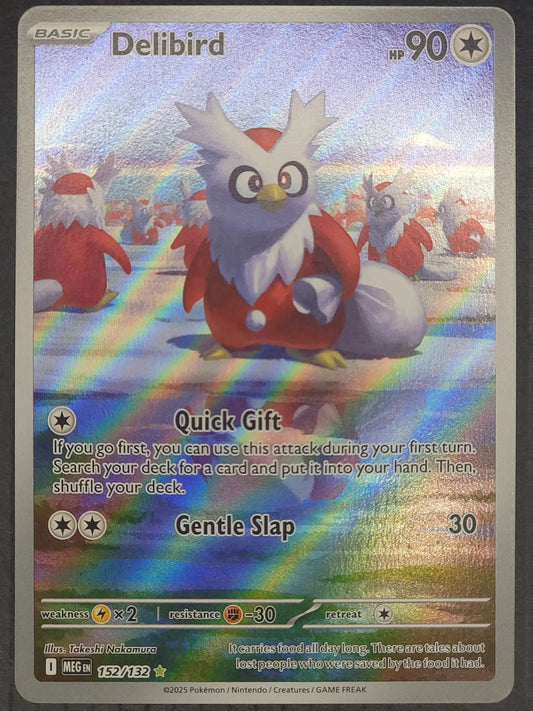 Delibird 152/132 Mega Evolution Illustration Rare PokePursuitTCG