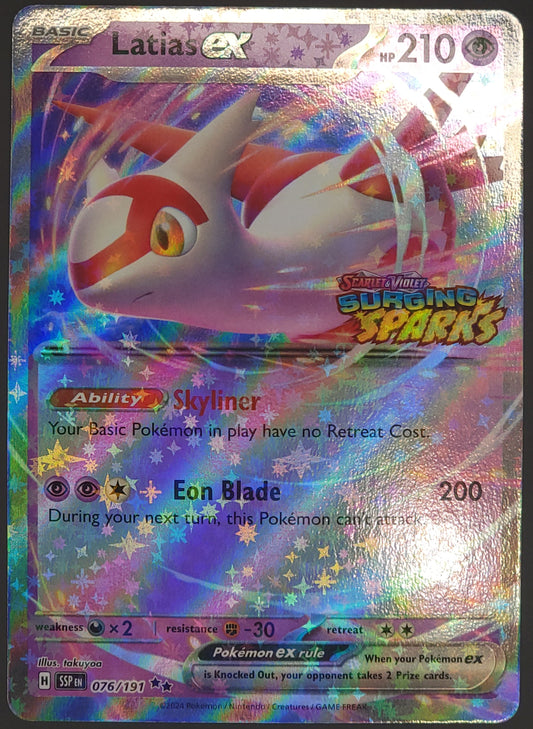 Latias ex 076/191 Surging Sparks (Stamped) | Stamped Promo Pokemon Card