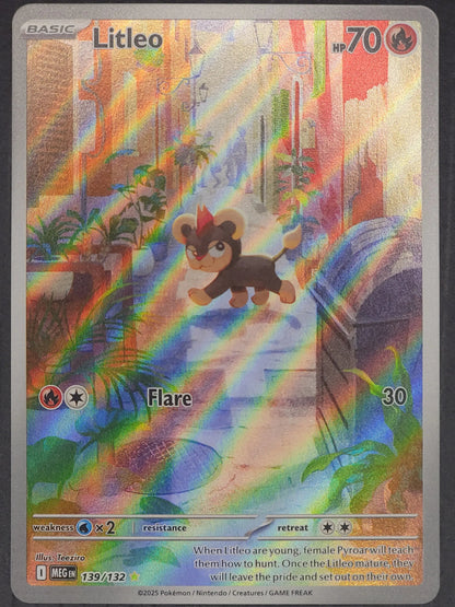 Litleo 139/132 Mega Evolution Illustration Rare PokePursuitTCG