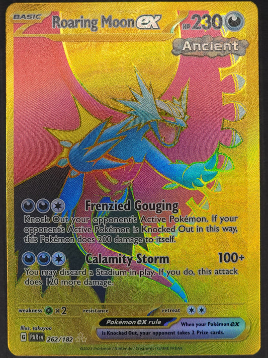 Roaring Moon ex 262/182 Paradox Rift | Hyper Rare Pokemon Card