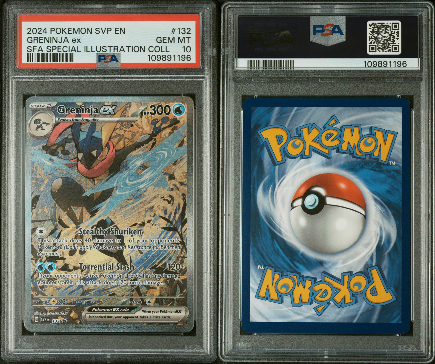 PSA 10 Greninja ex Special Illustration #132 | Scarlet & Violet Black Star Promos
