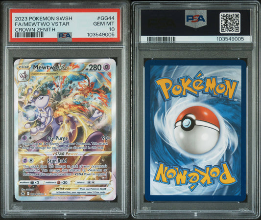 PSA 10 Mewtwo VSTAR Full Art #GG44 | Sword & Shield Crown Zenith