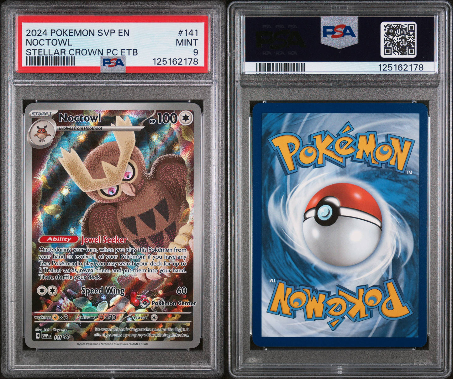 PSA 9 Noctowl #141 | Scarlet & Violet Black Star Promos