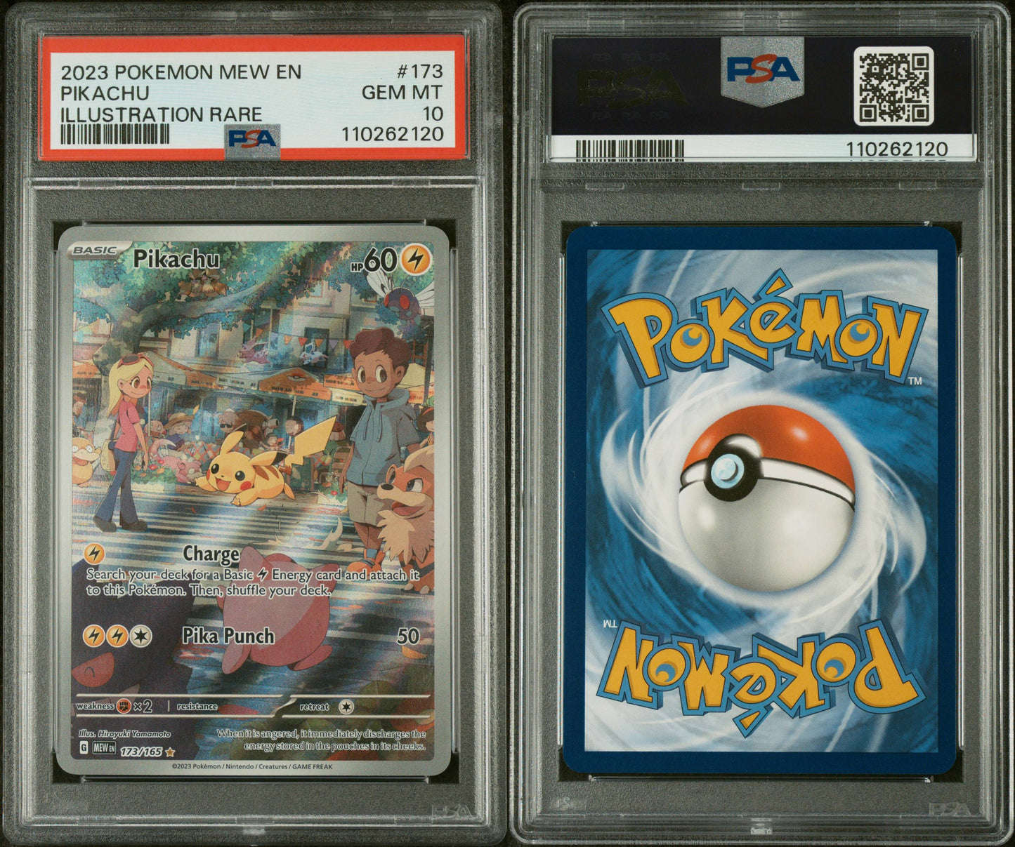 PSA 10 Pikachu Illustration Rare #173 | Scarlet & Violet 151