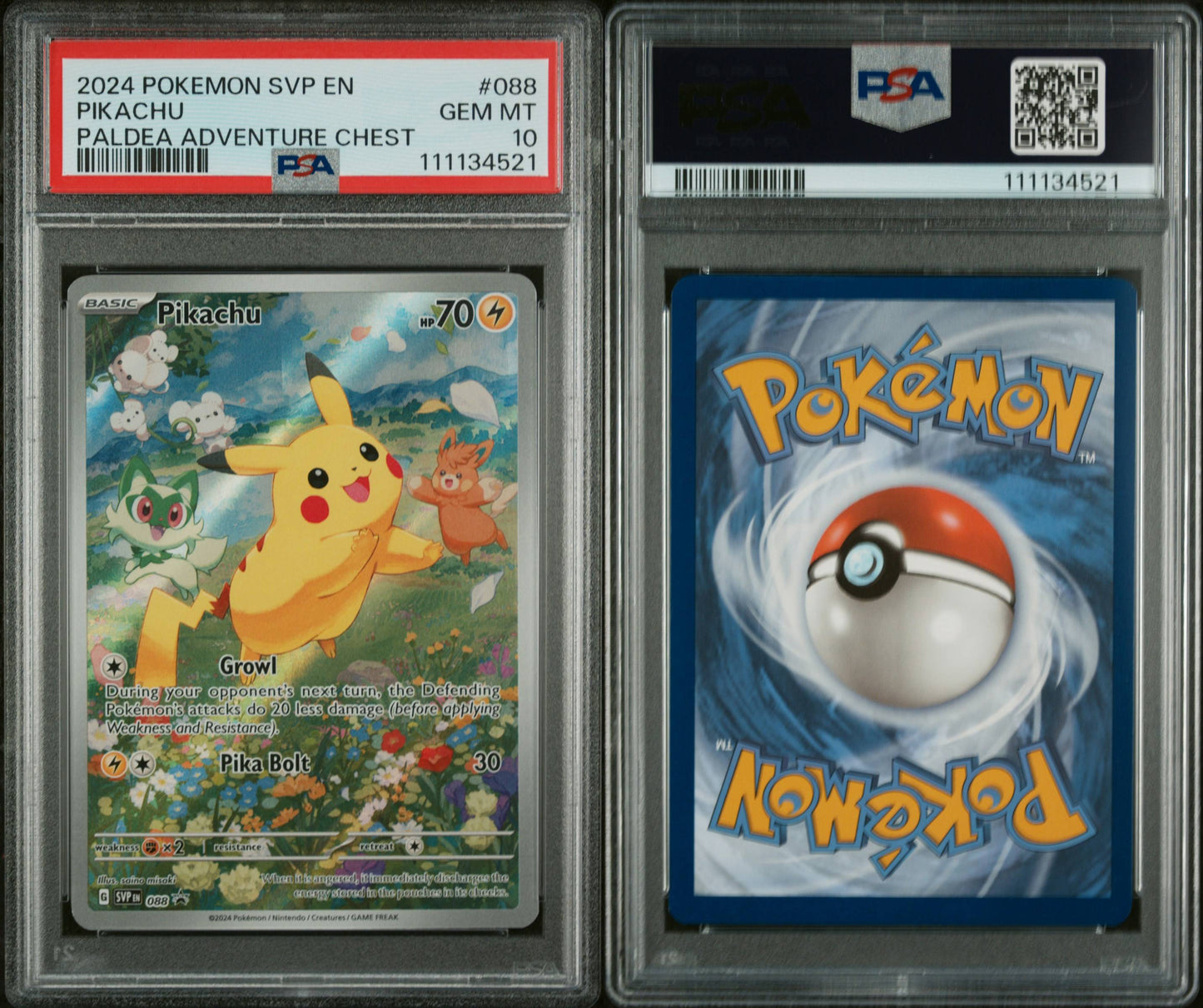 PSA 10 Pikachu #088 | Scarlet & Violet Black Star Promos
